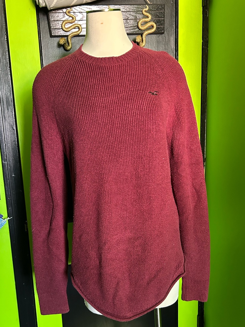 Red Knit Hollister Sweater
